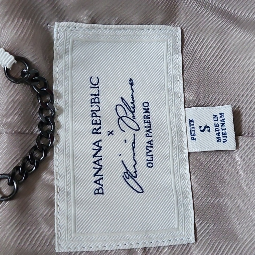 Banana Republic X Olivia Palermo Trench Coat Bell Sleeves Size Petite Small - Picture 10 of 12